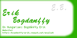 erik bogdanffy business card